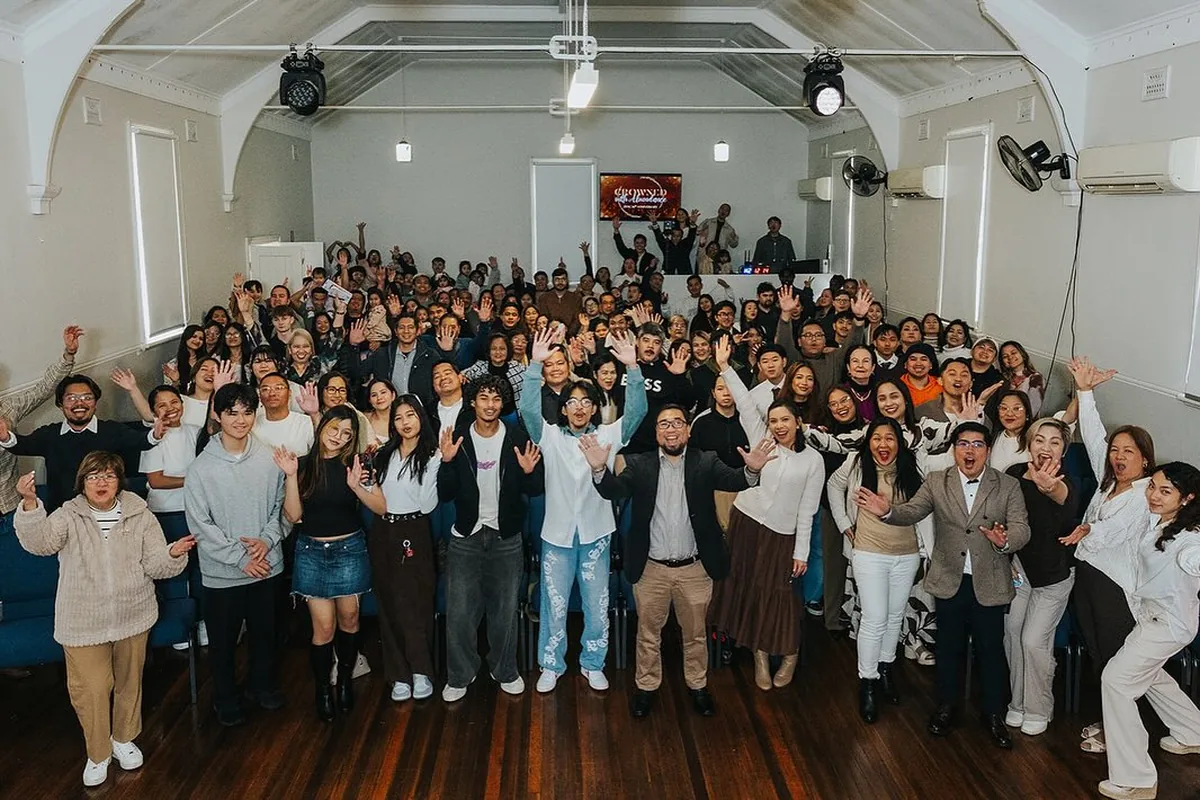 The JRMC community gathered together at a church gathering